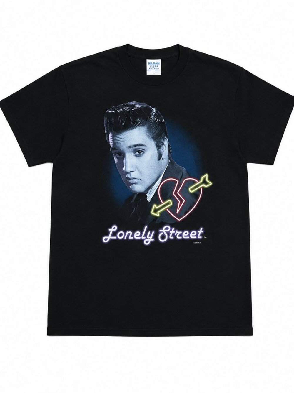 Elvis Presley Lonely Street '01 Y2K Vintage Graphic T-Shirt, Men's XL
